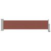 vidaXL Side Awning Brown and Grey