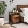 vidaXL Bedside Cabinet Old wood Engineered wood, metal Medium