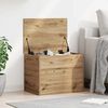 vidaXL Storage Box with Storage Artisan oak 23.62 x 16.54 x 18.11 in