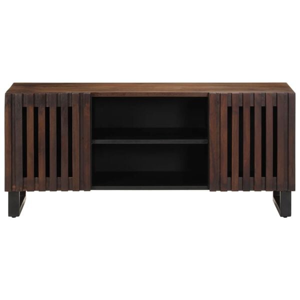 vidaXL TV Cabinet Brown Solid mango wood Medium TV Cabinet Rectangular