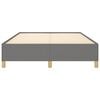 vidaXL Bed Frame Dark Grey Fabric, Plywood, Engineered Wood Full