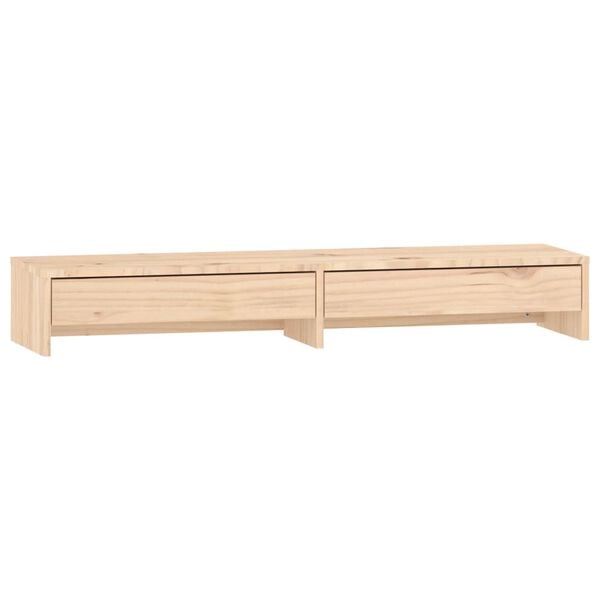 vidaXL Monitor Stand 39.4x10.6x5.9" Solid Wood Pine