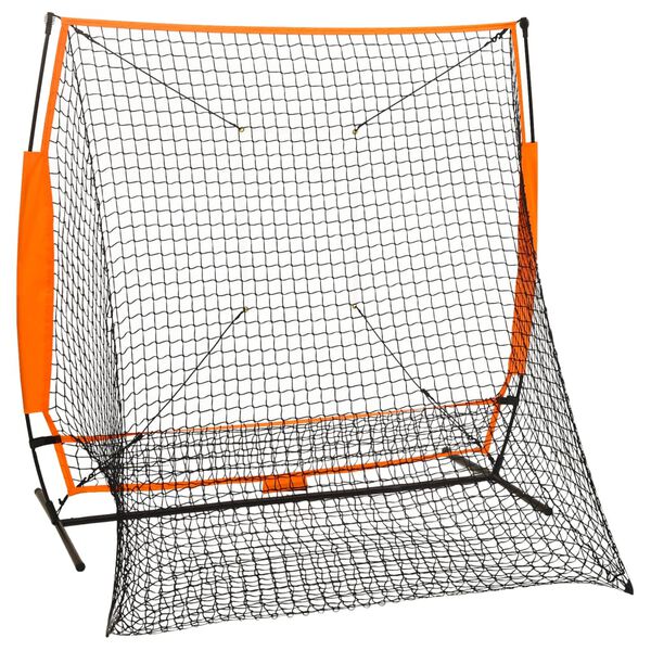 vidaXL Multisport Baseball Practice Net Black 68.5"x29.9"x62.4"