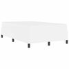 vidaXL Bed Frame with Mattress White 47.24 x 78.74 in Fabric