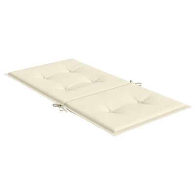 vidaXL Garden Lowback Chair Cushions 2 pcs Cream 39.4"x19.7"x1.2" Oxford Fabric