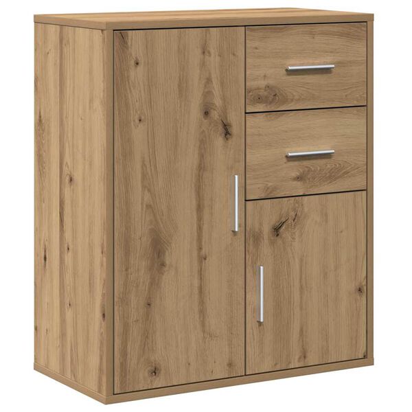 vidaXL Sideboard Artisan Oak 23.62 x 12.20 x 27.56 in Engineered Wood