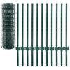 vidaXL Euro Fence Steel 65.6x2.6' Green