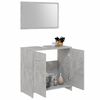 vidaXL Bathroom Furniture Set Concrete Grey Engineered Wood Medium