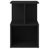 vidaXL Bedside Cabinet Set of 2 Black Engineered wood Small