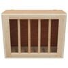 vidaXL Rabbit Hay Feeder 9.8"x7.3"x8.1" Solid Wood Fir