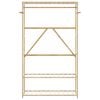 vidaXL Clothes Rack Bamboo Bamboo with varnished finish Large