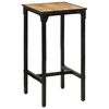vidaXL Outdoor Bar Table Natural wood and black