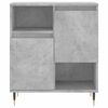 vidaXL Sideboard Set of 2 Concrete grey Engineered wood, metal