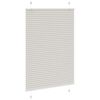 vidaXL Pleated Blind Light Grey Polyester 39.4 x 39.4 in