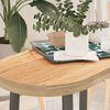 vidaXL Table Top Oak Solid Oak Wood Medium Durable Table Top Oval