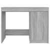 vidaXL Desk Gray Sonoma Engineered wood Medium Computer Desk