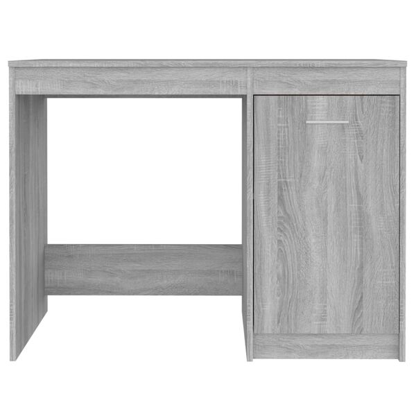 vidaXL Desk Gray Sonoma Engineered wood Medium Computer Desk