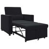 vidaXL Pull out Sofa Bed Single Black 90 x 165 x 87 cm Velvet
