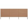 vidaXL Wind Screen Taupe Non-woven fabric (100% polyester), wood