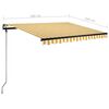 vidaXL Retractable Awning Yellow and White