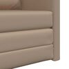 vidaXL Sofa Bed Cappuccino 29.13 x 30.31 x 31.89 in Artificial Leather