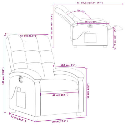 chair dimension diagram with measurements in cm for width, depth, height.
