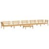 vidaXL Pallet Sofa Set Natural wood Solid acacia wood Modular