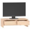 vidaXL Monitor Stand 19.7x10.6x5.9" Solid Wood Pine
