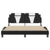 vidaXL Bed Frame Black and white