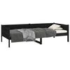 vidaXL Day Bed Black Solid Pine Wood Twin