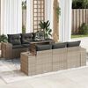 vidaXL Garden Sofa Set Grey
