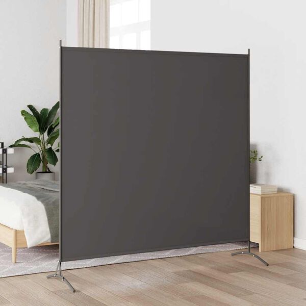 vidaXL Room Divider Anthracite 68.9"x70.9" Fabric
