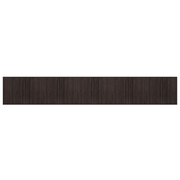 vidaXL Rug Dark brown Bamboo Large Rug Rectangular Modern Durable