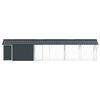 vidaXL Bird Cage Anthracite 248.03 x 40.55 x 55.91 in Galvanised Steel