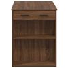 vidaXL Desk Brown Oak Engineered wood Medium Desk Rectangular Modern