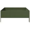 vidaXL Garden Raised Bed Olive Green Steel 39.4 x 39.4 x 9.8 in Tough