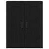 vidaXL Wall-mounted Cabinet Black Oak 27.36 x 13.39 x 35.43 in