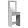 vidaXL Dressing Table 2 pcs Gray 50 x 41 x 135 cm Engineered wood