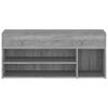 vidaXL Shoe Bench Grey Sonoma Engineered Wood 41.3 in Shoe Bench