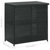 vidaXL Bar Set Black, Cream White PE rattan, steel, polyester Compact