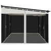 vidaXL Gazebo with Mesh Walls Cream 19.7'x9.8' Steel