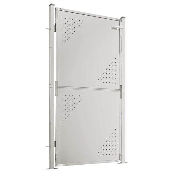 vidaXL Garden Gate 39.4" x 68.9" Stainless Steel