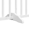 vidaXL Dog Gate Set of 4 White Solid fir wood 126.0 in total length