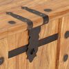 vidaXL Chest Natural wood Solid acacia wood and iron Medium