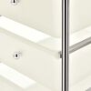 vidaXL 4-Drawer Mobile Storage Trolley White Plastic