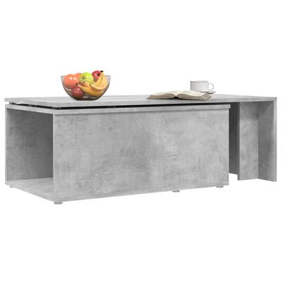 vidaXL Coffee Table Concrete Gray 59.1"x19.7"x13.8" Engineered Wood