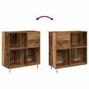 vidaXL Record Cabinet with Shelf Old wood 33.46 x 14.96 x 35.04 in