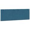 vidaXL Headboard Cushion Blue Velvet 55.1 in Adjustable Armrests