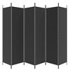 vidaXL 6-Panel Room Divider Black 118.1"x78.7" Fabric