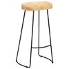 vidaXL Bar Chair Set of 2 Brown and Black